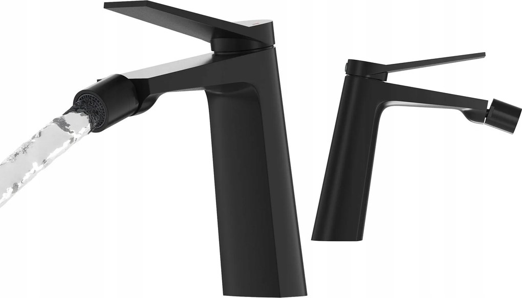 Bidé Csaptelep Fekete Fürdőszoba Sárgaréz Álló Modern Csaptelep Selva