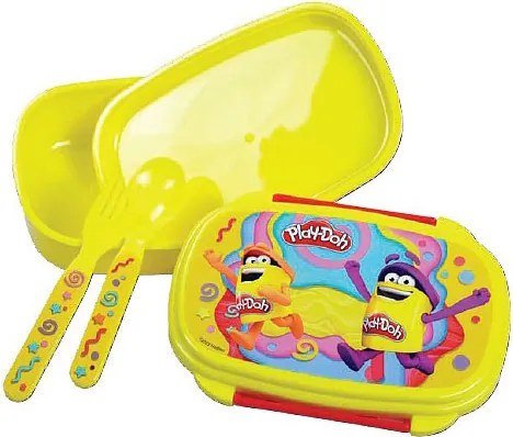 Play-Doh Happy szendvicsdoboz + evőeszköz szett