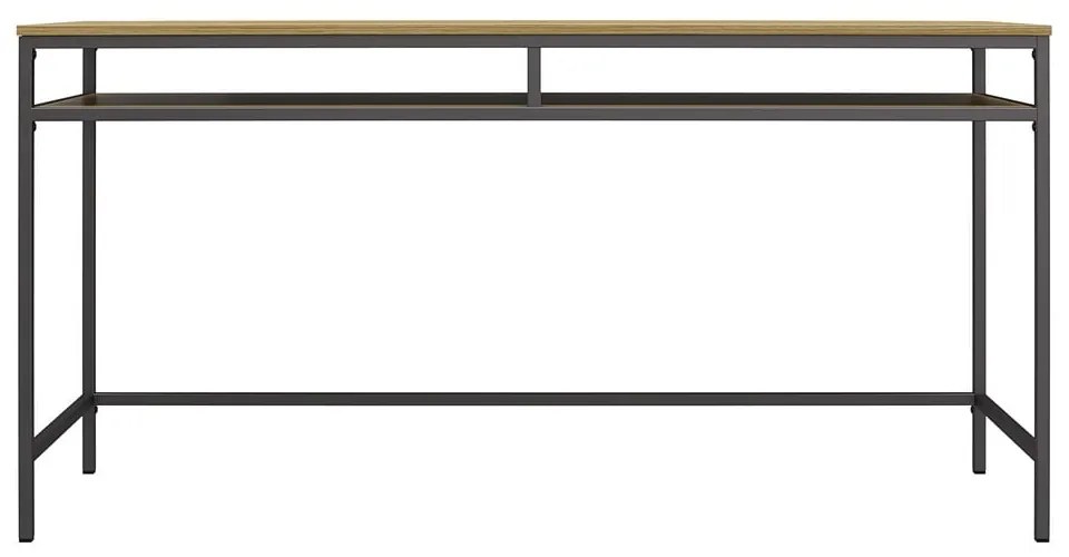 Íróasztal tölgyfa dekoros asztallappal 51x153 cm Bradford – Støraa