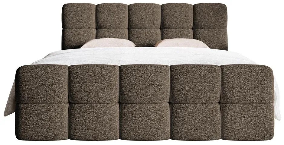 Kontinentális franciaágy 160 cm Cirsten 160C (ágyráccsal és matraccal) (tárolóhellyel) (bézs). Akció -15%. 1100157