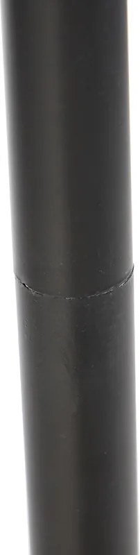 Állólámpa fekete vászon árnyékolóval fehér 45 cm - Classico