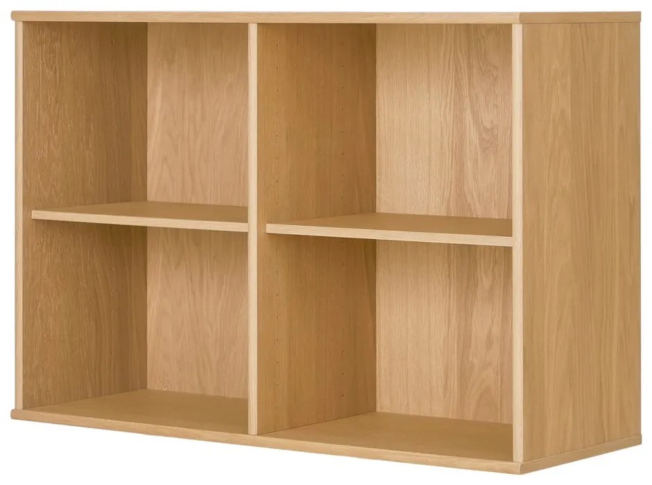 Natúr színű függő könyvespolc tölgyfa dekorral 89x61 cm Mistral – Hammel Furniture