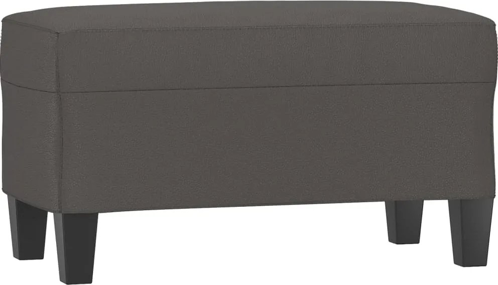 vidaXL szürke műbőr pad 70 x 35 x 41 cm