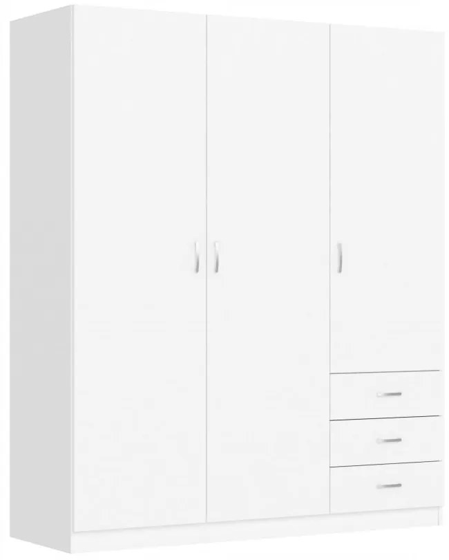 Riava gardróbszekrény 144cm F 3D3S Fehér N