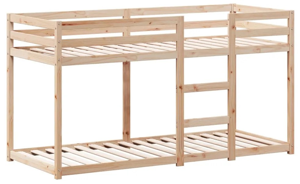 tömör fenyőfa emeletes ágy matrac nélkül 90 x 190 cm