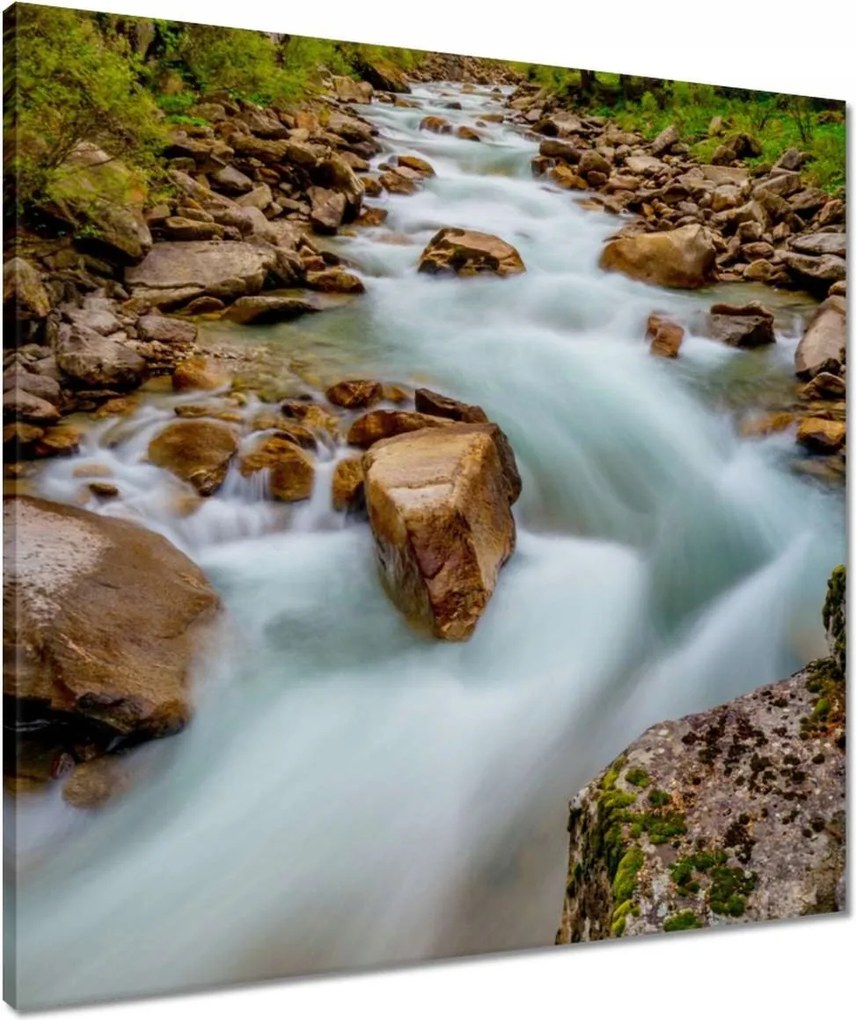 Vászonkép 60x60 Hegyi patak