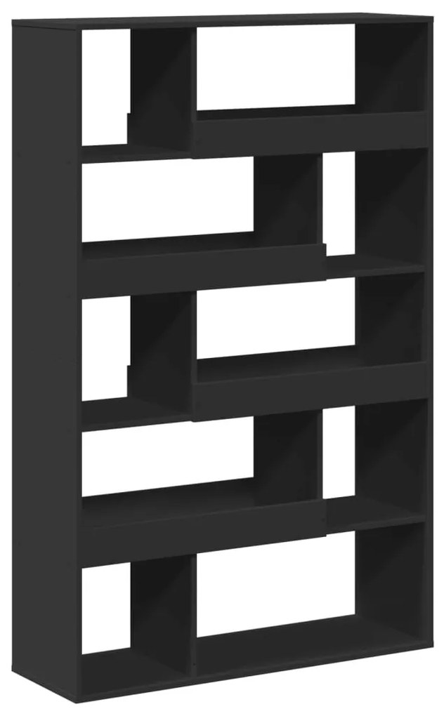 fekete szerelt fa térelválasztó 100 x 33 x 156,5 cm