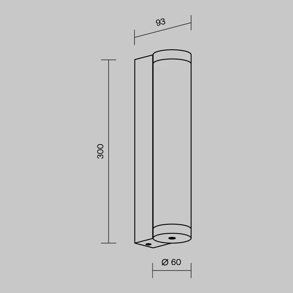 MAYTONI O482WL-L12B3K ROUNGE Modern Kültéri Fali Lámpa Fekete LED IP54