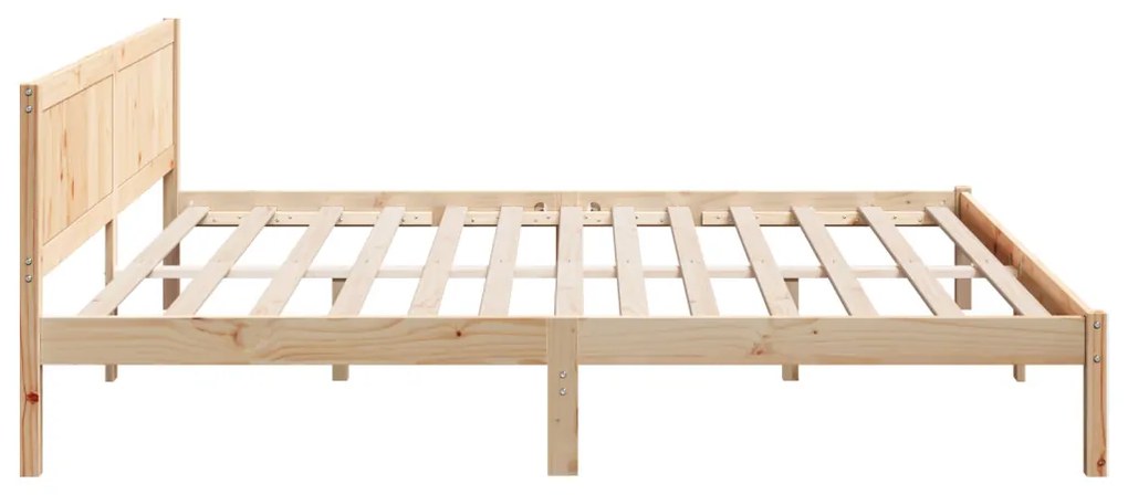 Fenyőfa Ágykeret Természetes fa Tömör fenyőfa 200 x 200 cm Tartós