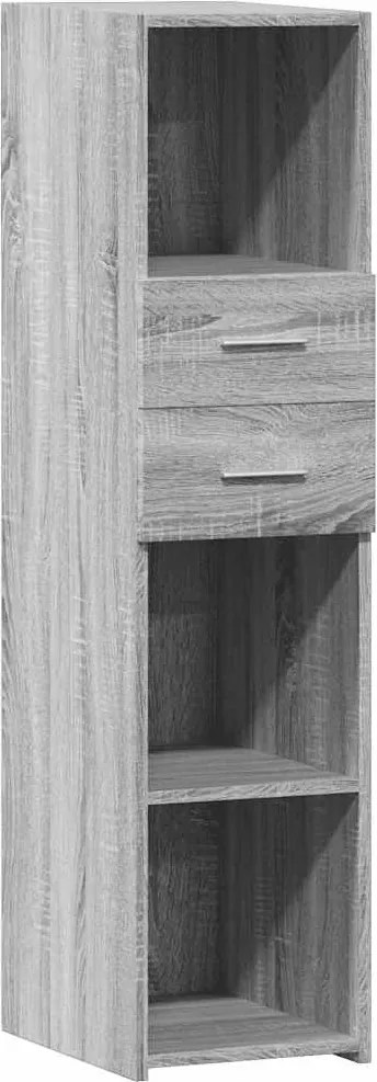 vidaXL szürke sonoma szerelt fa magasszekrény 30 x 42,5 x 124 cm