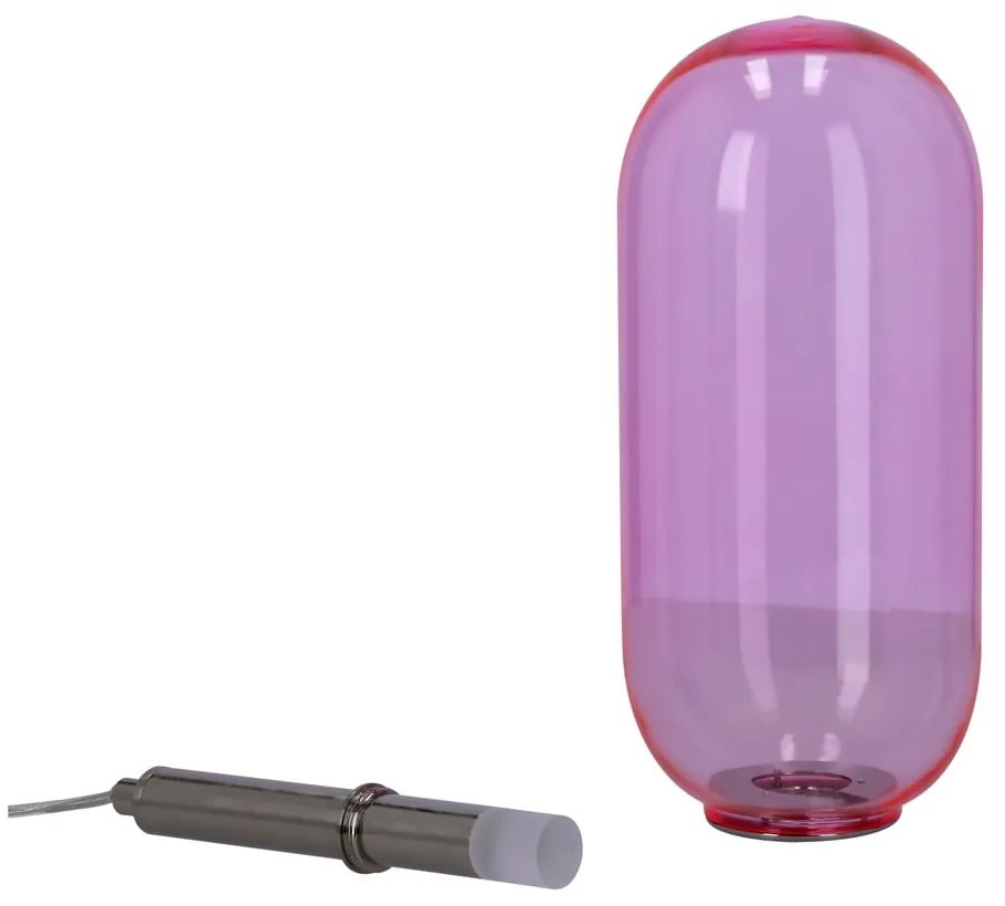 Lila LED függőlámpa üveg búrával ø 13 cm Fiuggi – Candellux Lighting