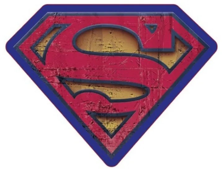 Superman Sign formapárna, díszpárna Velúr