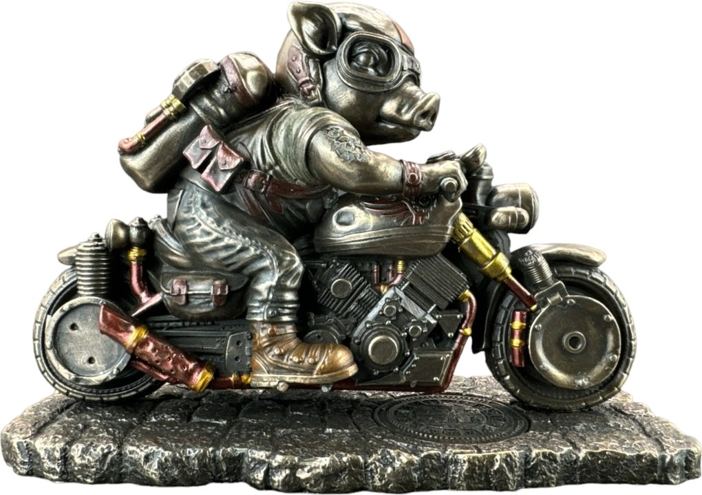 Steampunk figura szobor Gyors Szalonna Veronese WU77771A4 barna