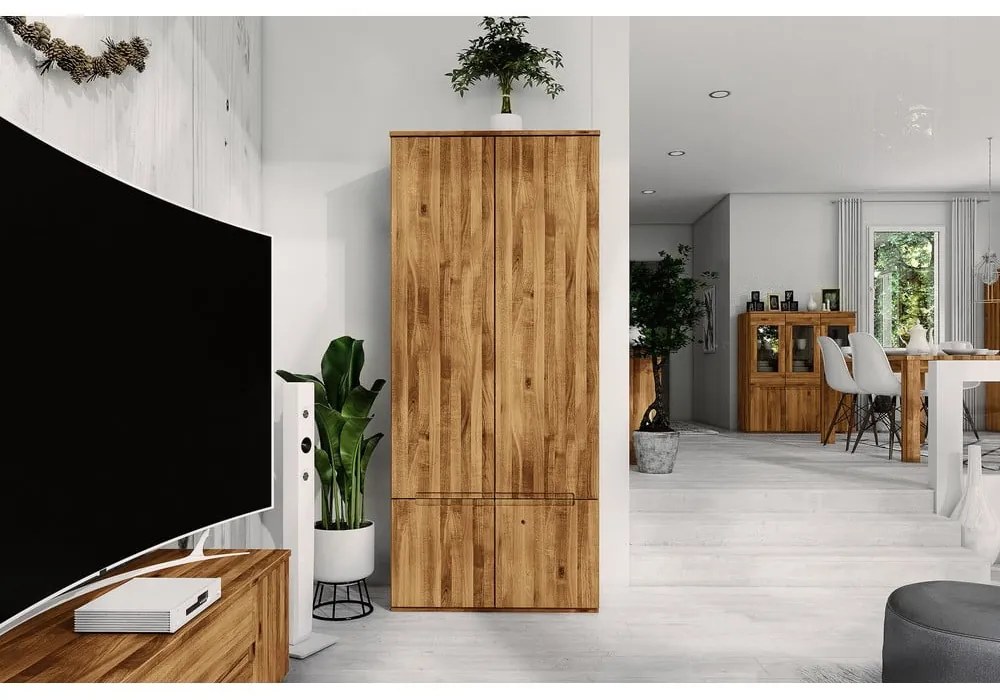 Tölgyfa ruhásszekrény 90x206 cm Vento 2 - The Beds