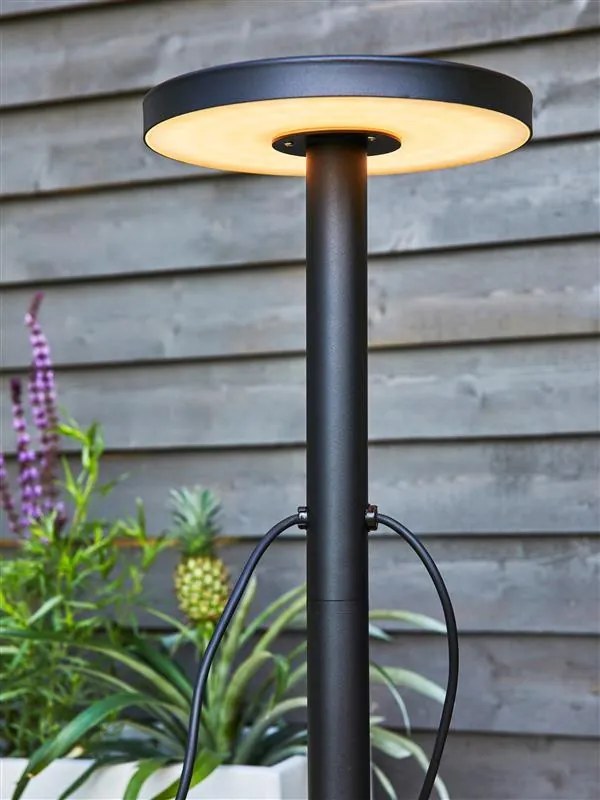 MARKSLÖJD 108173 GARDEN24 Modern Kültéri Állólámpa Fekete LED IP44