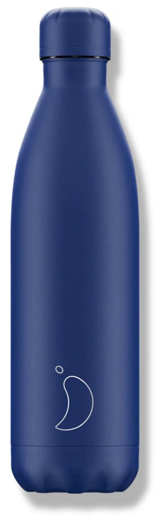 Chilly's Bottles termosz – teljesen kék – matt, 750 ml, Original kiadás