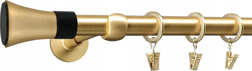 Függönykarnis 19mm Arany Matt Modern 320cm Trapéz
