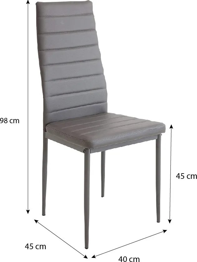 Coleta Nova II NEW étkezőszék Szürke