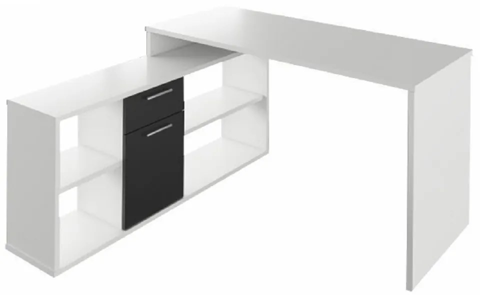 Számítógépasztal Noe new (fehér + fekete). 808612
