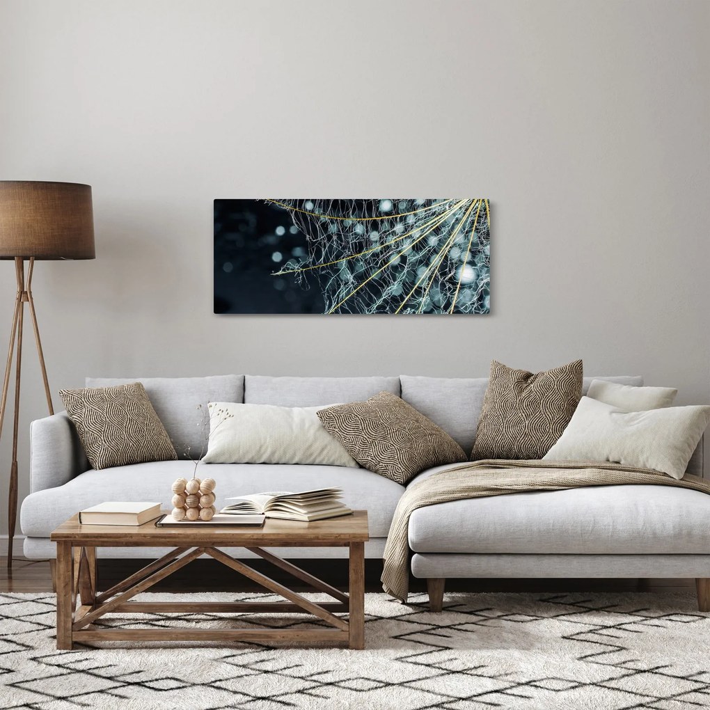 Kép - Virág pókhálóval (120x50 cm)