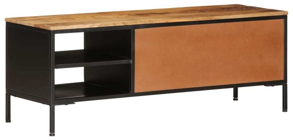 tömör nyers mangófa TV-szekrény 110 x 35 x 40 cm