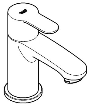 GROHE 23039002 - Álló mosdócsaptelep EUROSTYLE COSMOPOLITAN, XS méret, króm