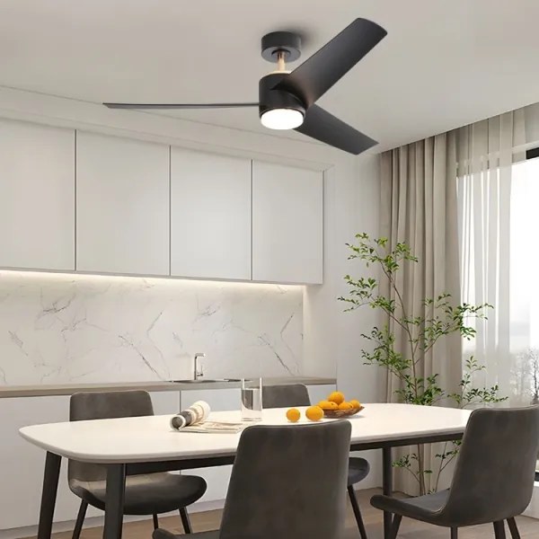 Immax NEO 07280L -LED Mennyezeti ventilátor BEAUTY 18W/230V fekete Wi-Fi Tuya + távirányító