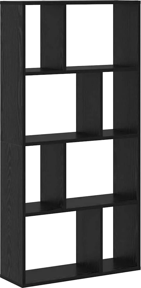 vidaXL Könyvespolc Fekete tölgy 70 x 20 x 102.5 cm Faanyag