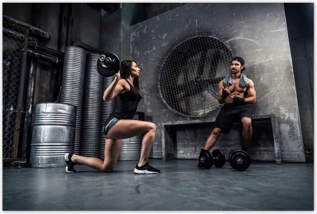 Poszterek 120x80 Illegális edzőterem Garázs