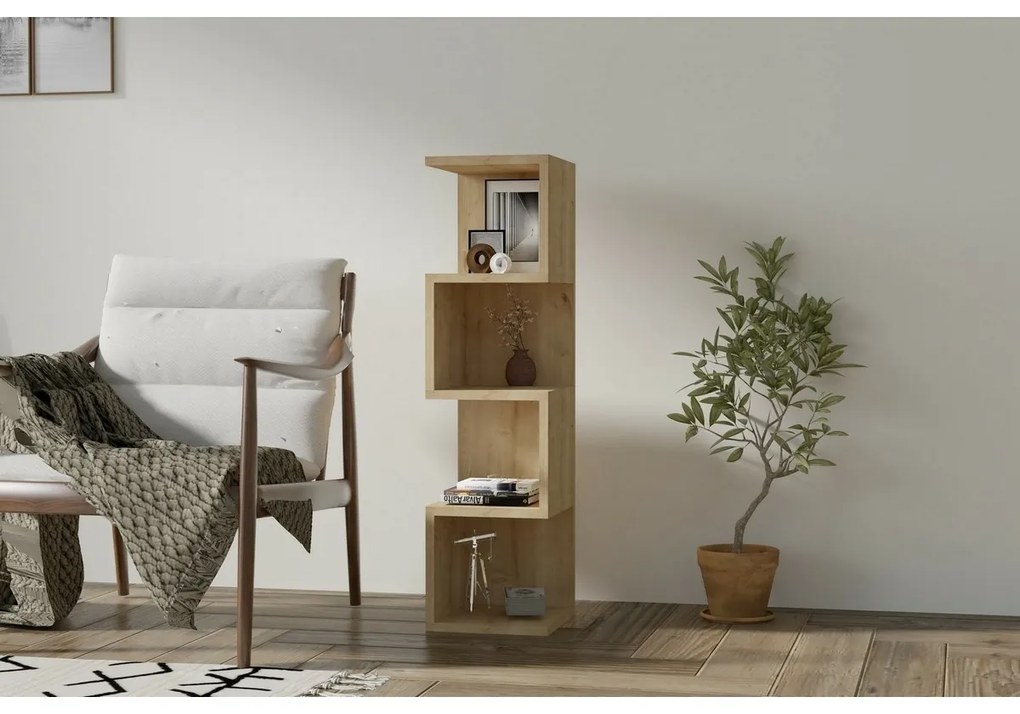 Alin Sapphire Oak könyvespolc