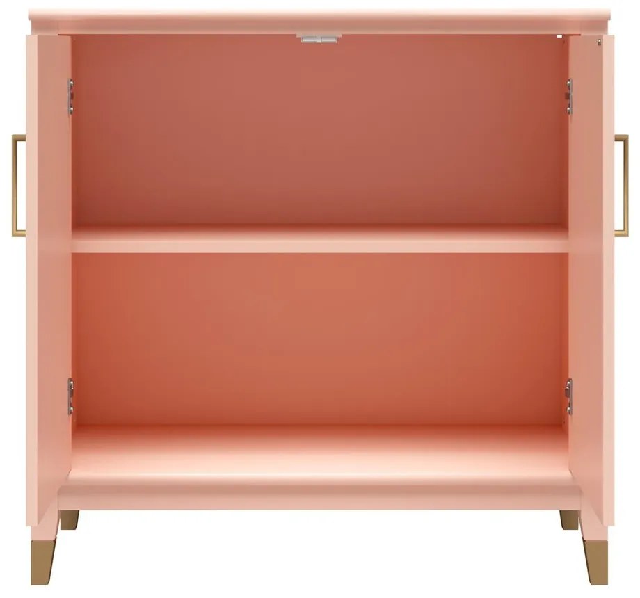 Rózsaszín szekrény 86x85x41 cm Westerleigh – CosmoLiving by Cosmopolitan