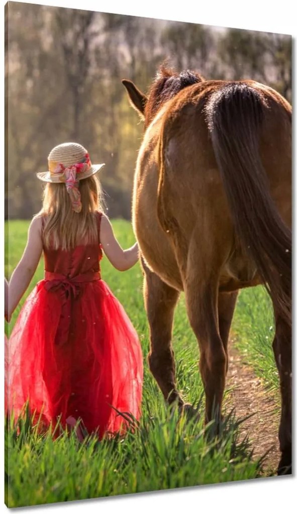 Vászonkép 80x120 Ló Lovak Lovaglás