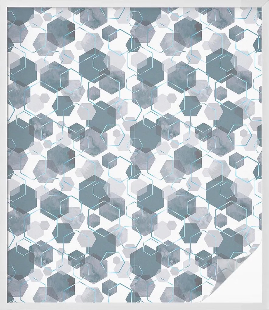 Szélvédőfólia Adatvédelem Geometrikus hexagonok 100x116
