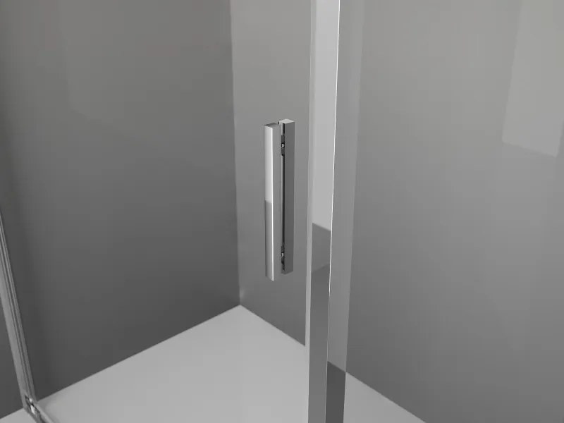 Mexen Exo-BR 90 x 90 cm-es nyitható zuhanykabin, átlátszó, króm - 8181-090-090-01-00