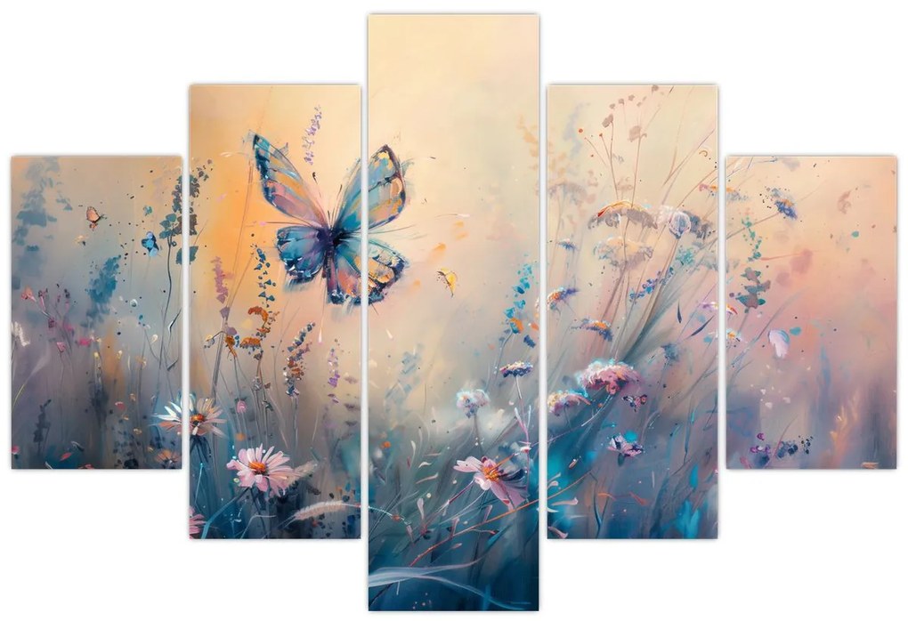 Kép - Rét pillangóval II (150x105 cm)