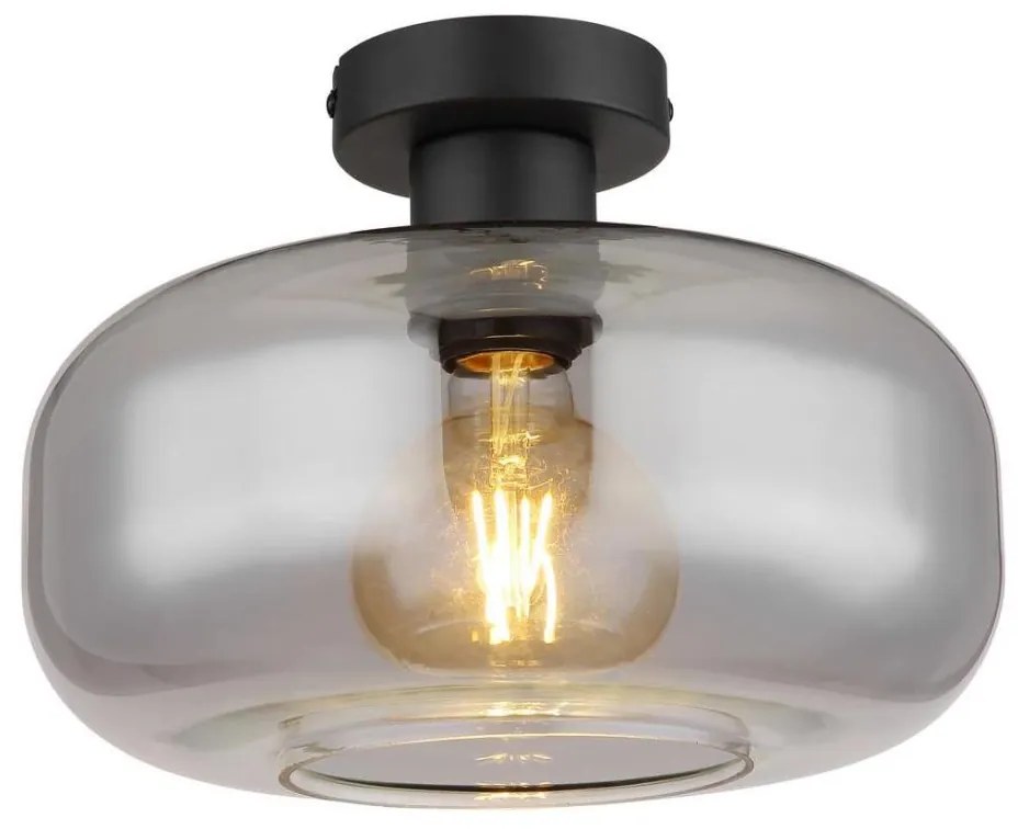 Globo 15566D - Felületre szerelhető csillár GIUSEPPE 1xE27/40W/230V átm. 28 cm szürke