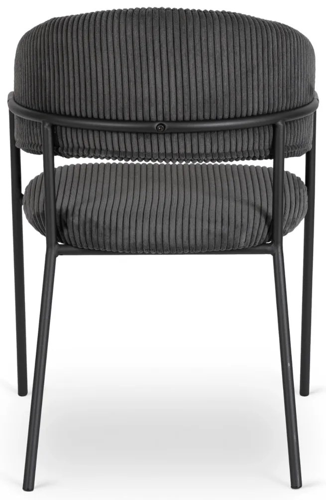 Fekete Kordbársony Étkezőszék TINKA