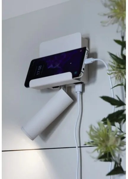 Redo 01-3083 - LED Fali spotlámpa PANEL LED/3,5W/230V USB fehér