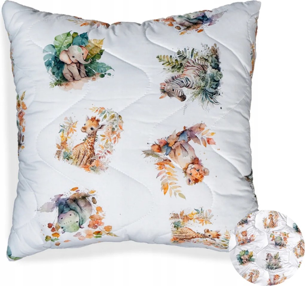 Gyerekpárna 2 Az 1-BEN 50X50CM Antiallergén Puha Premium-termék Pl