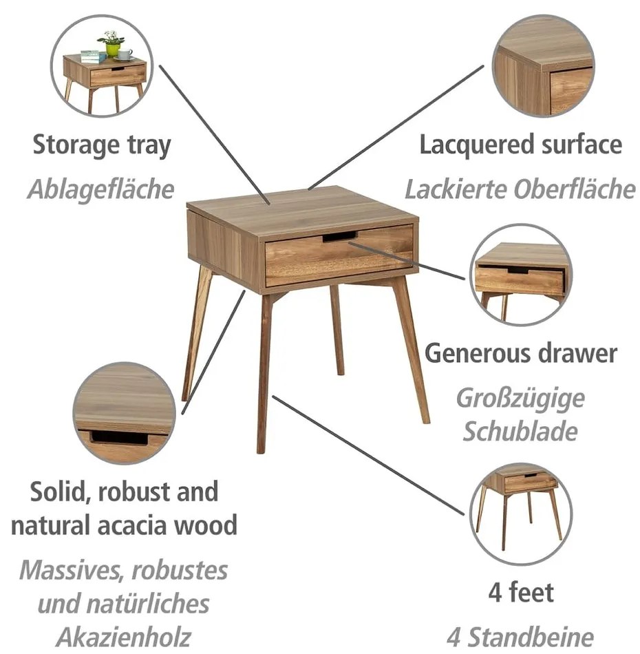 Tárolóasztal Acacia – Wenko