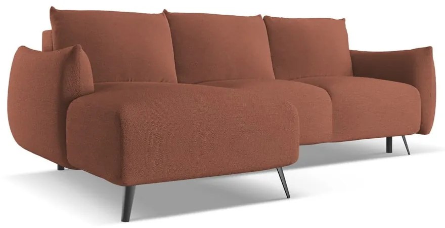 Rózsaszín sarokkanapé (bal oldali) Malie – Makamii