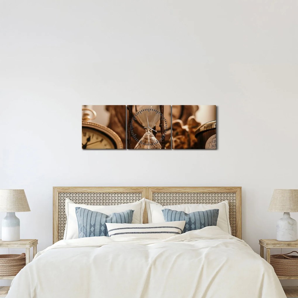 Kép - homokóra (órával) (90x30 cm)