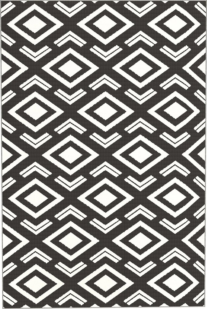 Outsunny Kültéri Szőnyeg Tartós, Időjárásálló Kültéri Szőnyeg Hordtáskával, Összecsukható Boho Stílusú Szőnyeg, Kültéri Szőnyeg Nappaliba, Erkélyre, K