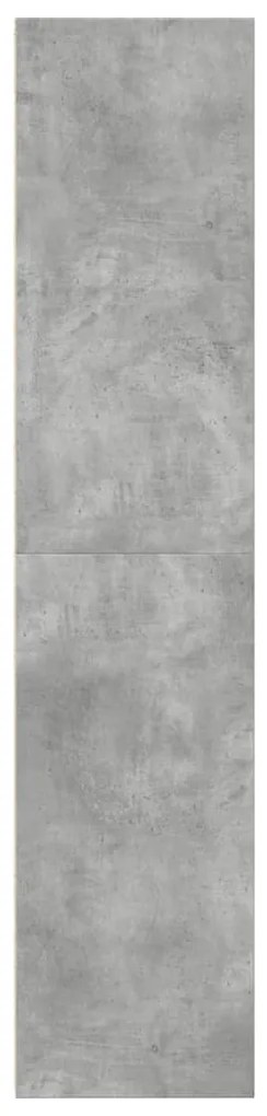betonszürke szerelt fa magasszekrény 30 x 41 x 185 cm