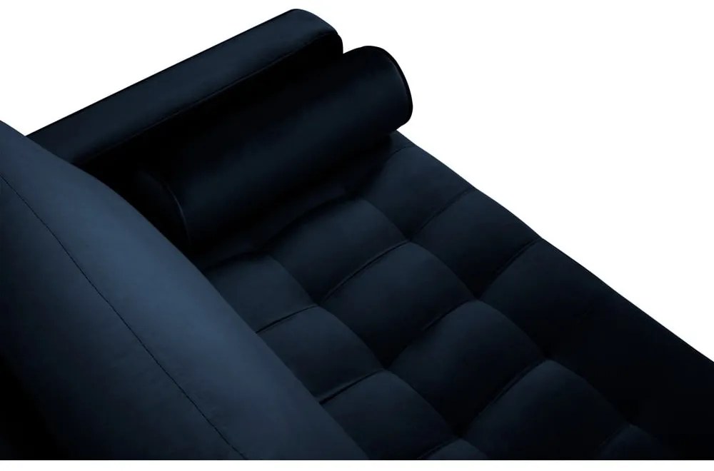 Santo kék bársonykanapé, 174 cm - Milo Casa