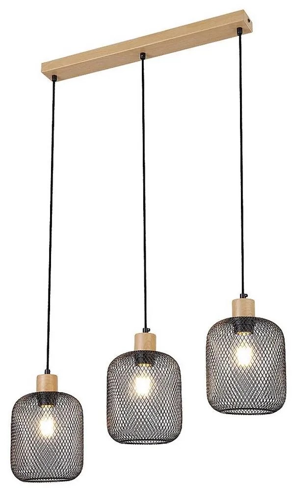 Rabalux 3132 - Csillár zsinóron GRENDEL 3xE27/60W/230V