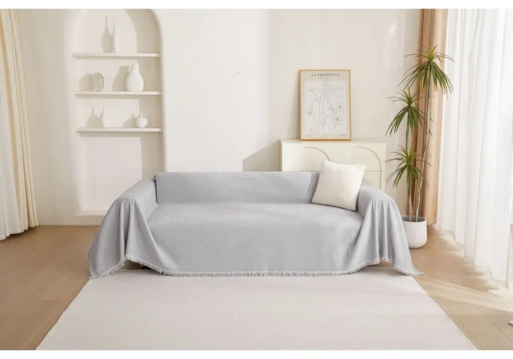 Világosszürke fotel huzat 70 cm Talo – Filumi