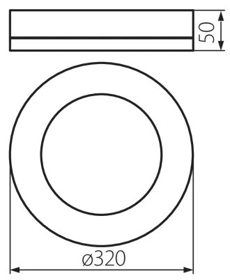Kanlux 31491 - LED Kültéri mennyezeti lámpa TURA LED/24W/230V 4000K IP65 fekete
