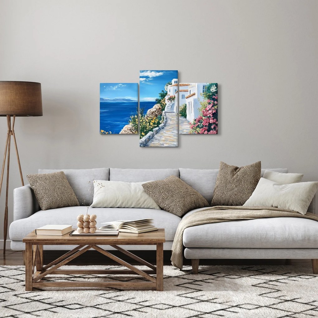 Kép - Sikátor a tenger mellett (90x60 cm)