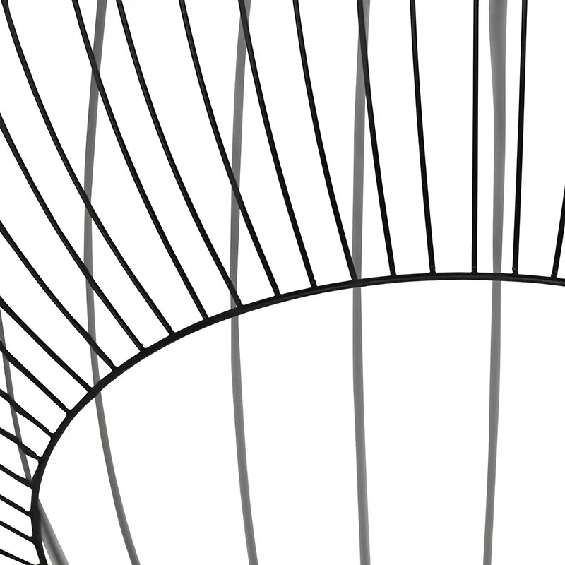 Design lógólámpa kerek fekete 70 cm - Dos